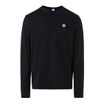 North sails 692902-0999-3XL Футболка с длинным рукавом Logo Черный Black 2XL