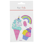 Equikids 901601004 4 Embroided Ice Unicorn Наклейки Многоцветный