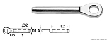 Наконечник опрессовываемый из нержавеющей стали 6 мм проушина, Osculati 05.190.06
