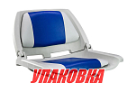 Кресло мягкое складное, обивка винил, цвет серый/синий, Marine Rocket (упаковка из 10 шт.) 75109GB-MR_pkg_10