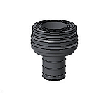 Plastimo 54557 Прямой соединитель насоса Grey 25 mm