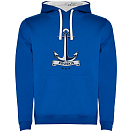 Купить Kruskis SU1067040501C053 Толстовка с капюшоном Anchor Two-Colour Голубой Royal Blue / White XL 7ft.ru в интернет магазине Семь Футов
