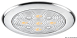 Накладной LED светильник 12В 3Вт 84Лм накладка из нержавеющей стали, Osculati 13.179.80