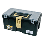 Fishing box 75077295 Lux 295 Ящик Для Рыбалки Бесцветный Black / Clear / Green 40 x 23 x 20 cm
