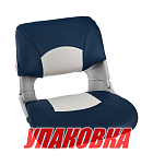 Кресло складное мягкое SKIPPER, цвет серый/синий (упаковка из 2 шт.) Marine Rocket MR10061_pkg_2