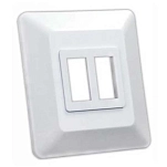 Jr products 342-13615 двойная панель выключателя 13615 White