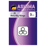 Ashima fishing ASRR4 RVS Кольца  Silver 4 mm