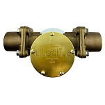 Jabsco 22880-2003 Бронзовый импеллерный насос, насосная головка с фланцевым адаптером, размер 200, 1-1/2