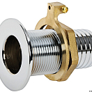 Thru hull flush mount chromed brass 2 x 56 mm, 17.424.06