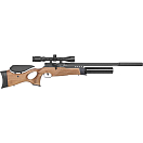 Купить Bsa P1222-CW24 пневматическая винтовка R12 CLX Pro-Sidelever Brown 5.5 mm Hunt 7ft.ru в интернет магазине Семь Футов