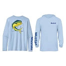 Купить Mustad MCTEE-MA01-H-2XL Футболка с длинным рукавом с защитой от ультрафиолета Mahi Голубой Light Blue 2XL 7ft.ru в интернет магазине Семь Футов