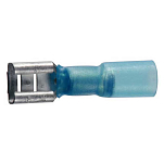 Euromarine 001229 Термоусадочные чехлы с гнездовым зажимом Terminal 4 единицы Blue 6.3 mm