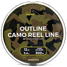 Купить Avid carp A0630004 Outline Camo Карповая Ловля 300 м Зеленый Camo 0.310 mm  7ft.ru в интернет магазине Семь Футов