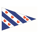 Talamex 27203030 Frisian Triangle Pennant Голубой  Blue / White / Red 30 x 45 cm 