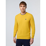 North sails 673126-0802-32 Штаны чинос Defender Slim Fit Желтый Navy Blue 32