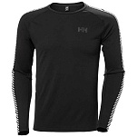 Helly hansen 49412_990-2XL Базовый слой с длинным рукавом Lifa Active Stripe Crew Черный Black 2XL