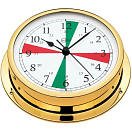 Купить Часы кварцевые Barigo Viking 611MSFS с радиосекторами 155x35мм Ø130мм из полированной латуни 7ft.ru в интернет магазине Семь Футов