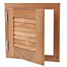 ARC 726 Жалюзийная деревянная дверь с рамкой / Ширина: 380 мм; Высота: 610 мм