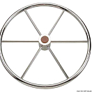 Polished SS 6-spoke steering wheel 900 mm, 45.164.90