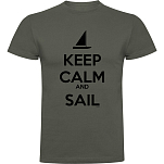 Kruskis CA65500138S090 Футболка с коротким рукавом Keep Calm And Sail Зеленый Dark Army Green S