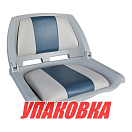 Кресло складное мягкое TRAVELER, цвет серый/синий (упаковка из 4 шт.) Marine Rocket MR10009_pkg_4