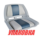 Кресло складное мягкое TRAVELER, цвет серый/синий (упаковка из 4 шт.) Marine Rocket MR10009_pkg_4
