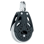 Harken 2176 Блок ратшетный Carbo 2xGrip 75 mm Black / Silver / White 20x10x10