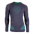 Купить UYN U100006-G972-S/M Базовый слой с длинным рукавом Evolutyon Серый Charcoal Green / Orange Shiny S-M 7ft.ru в интернет магазине Семь Футов