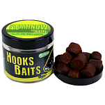 Pro elite baits C8433917 Fluminow Hook Криль И Краб 200ml Пеллеты Коричневый 14 / 20 mm 