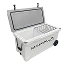 Купить Makala GS50256 65L Жесткий портативный холодильник на колесиках с ручкой White / Grey 91 x 47 x 46 cm 7ft.ru в интернет магазине Семь Футов