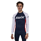 Купить Swix 10115-23-75127-XL Базовый слой с длинным рукавом RaceX Classic Голубой Dark Navy / Bright White XL 7ft.ru в интернет магазине Семь Футов