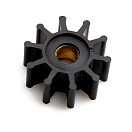 Купить Крыльчатка/импеллер со штифтом аналог CEF 500146X Ø51,8x22мм посадочное Ø12,17мм 10 лопастей 9 профиль из чёрного неопрена, Osculati 16.185.43 7ft.ru в интернет магазине Семь Футов