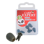 Carp expert 79032630 Feeder Обычные овальные зажимы для быстрых проводов Бесцветный Green