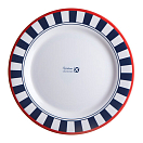 Купить Набор обеденных тарелок Marine Business Venezia 68001 Ø250мм 6шт из белого/синего меламина 7ft.ru в интернет магазине Семь Футов