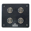 Купить Forniture nautiche italiane 3901034 Электрический щиток на 4 выключателя Black 10x12x16 7ft.ru в интернет магазине Семь Футов