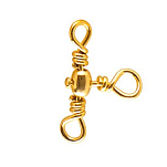 NT 81505 Stoppers Вертлюги Золотистый  Gold (12 pcs) 5/0-100 kg 