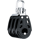 Harken 344 Triple Swivel Carbo Block 29 mm Черный  Black / Silver