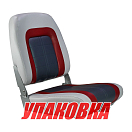 Кресло мягкое складное Special, обивка винил, цвет серый/ красный/ угольный, Marine Rocket (упаковка из 4 шт.) 76236GRC-MR_pkg_4