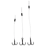 Westin T57-038-114 Add-It Braided Stinger Связанные Крючки 100 mm Серебристый Silver / Black 6 