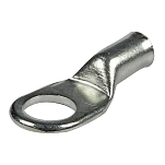 Seachoice 50-63911 Круглый терминал 25 Единицы Серебристый Silver 6.35 mm