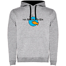 Купить Kruskis SU1067025802K047 Толстовка с капюшоном No Fishing No Life Two-Colour Серый Heather Grey / Black M 7ft.ru в интернет магазине Семь Футов