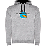 Kruskis SU1067025802K047 Толстовка с капюшоном No Fishing No Life Two-Colour Серый Heather Grey / Black M