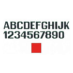 International letterfix 5959018Z Z Наклейки с буквами Красный Red 100 mm 