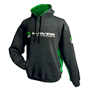 Купить Maver 1608500M Толстовка с капюшоном Performance Черный Black / Green M 7ft.ru в интернет магазине Семь Футов