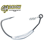 OMTD OH2400W-3/0-18 Big Swimbait Weighted Крюк Серый  Silver 3/0 