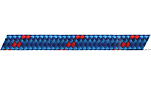 Трос двойного плетения синий из полиэфира высокой прочности 100 м диаметр 14 мм, Osculati 06.474.14