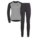 Купить Odlo 196701-10793-m Комплект термобелья с длинным рукавом Active Warm Eco Dark Grey Melange / Grey Melange 25x15x10 7ft.ru в интернет магазине Семь Футов