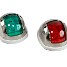 Огни ходовые 89х55 мм комплект (красный, зеленый), LED, нержавеющий корпус GUMN YIE LPSDLPTLED0289
