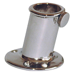 Plastimo 417601 Хромированная латунь 80° Поддержка флагштока Серебристый Silver 25 mm