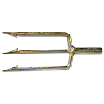 Lineaeffe 6320016 3 Heads Fork Spear Серебристый